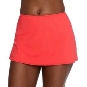 Coco Reef Bright Coral red Swim Skirt M